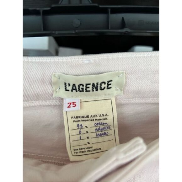 NWOT L'AGENCE High Line High Rise Skinny Jeans In Light Pink Size 25 - Picture 15 of 15